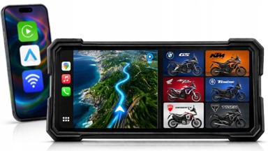 FARROT Navigacija za motocikl M780 8.1", Wireless CarPlay/Android Auto, IPX8, Bluetooth, WiFi, GPS